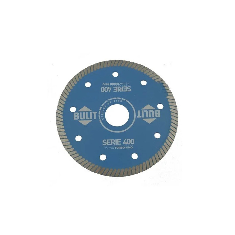 Disco amoladora diamantado turbo fino 115mm s400 Bulit