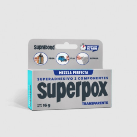 adhesivo Superpox transparente 16 grs Suprabond