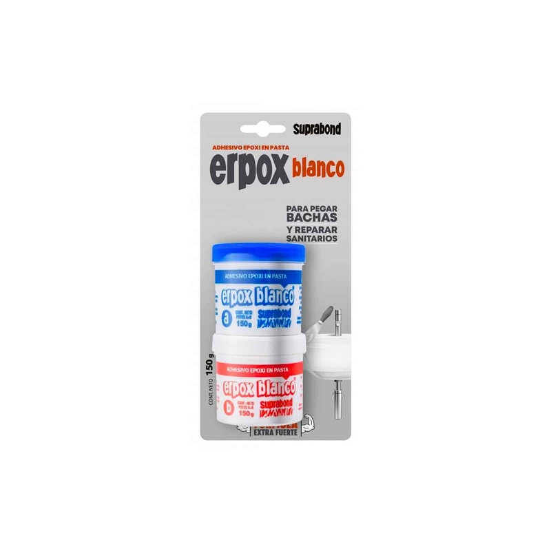 adhesivo epoxi Erpox blanco 150 grs Suprabond