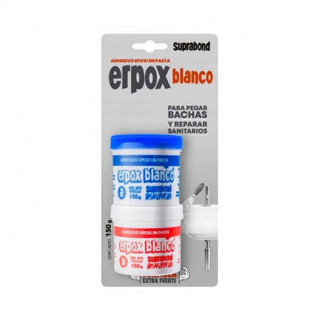 adhesivo epoxi Erpox blanco 150 grs Suprabond