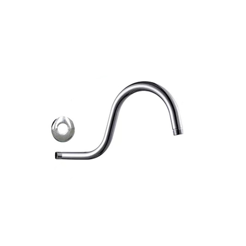 Brazo de ducha metalico 40 cm curvo Mozart