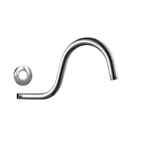 Brazo de ducha metalico 40 cm curvo Mozart