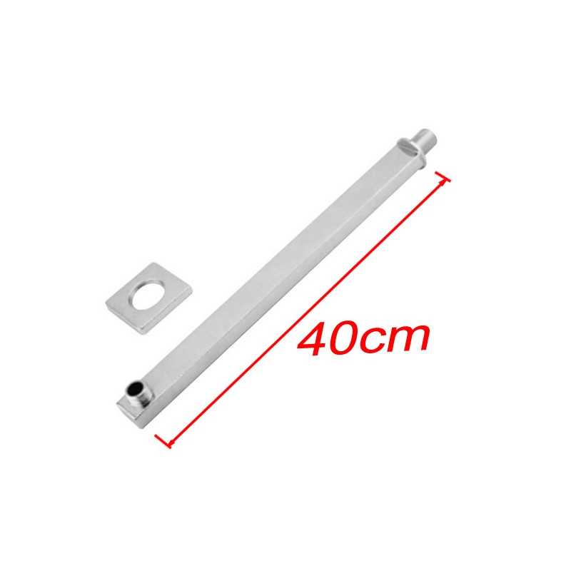 Brazo de ducha rectangular 42 cm recto Mozart