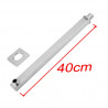 Brazo de ducha rectangular 42 cm recto Mozart