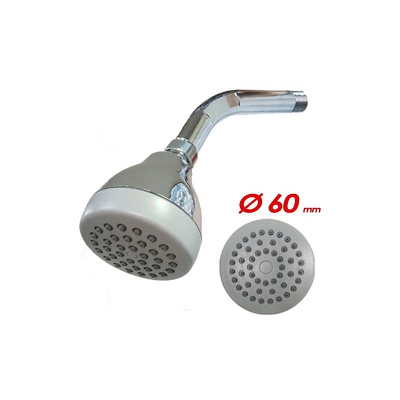 ducha con brazo ABS 6 cm anticalcareo Mozart