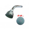 ducha con brazo ABS 68 mm anticalcareo Mozart