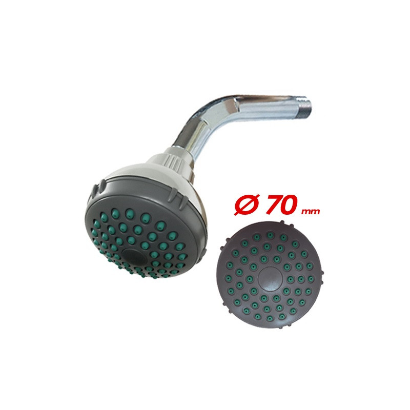 ducha con brazo ABS 7 cm anticalcareo Mozart