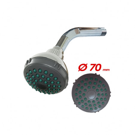 ducha con brazo ABS 7 cm anticalcareo Mozart