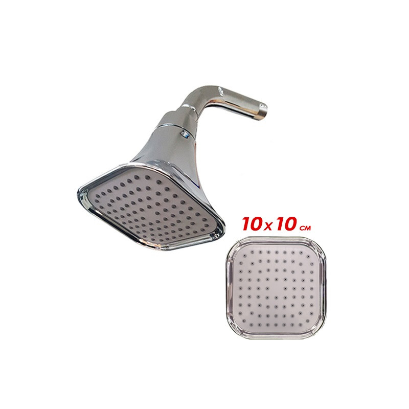 ducha con brazo ABS cono cuadrado Mozart