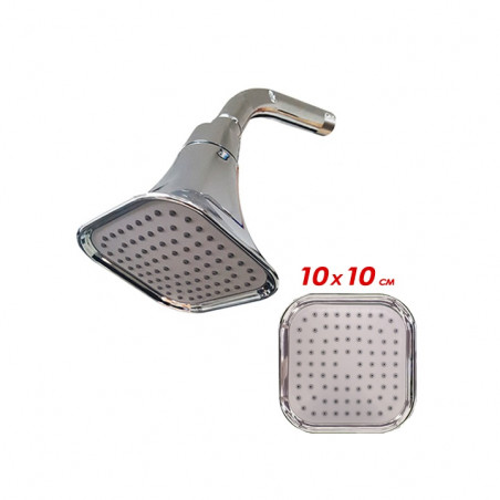 ducha con brazo ABS cono cuadrado Mozart