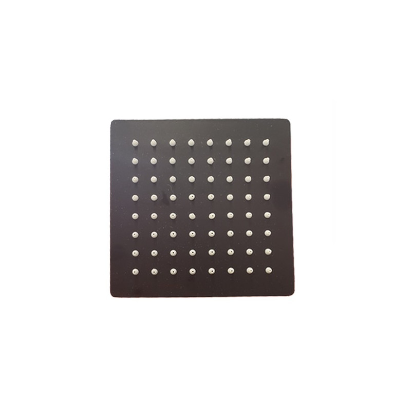 ducha cuadrada 6" negro Mozart