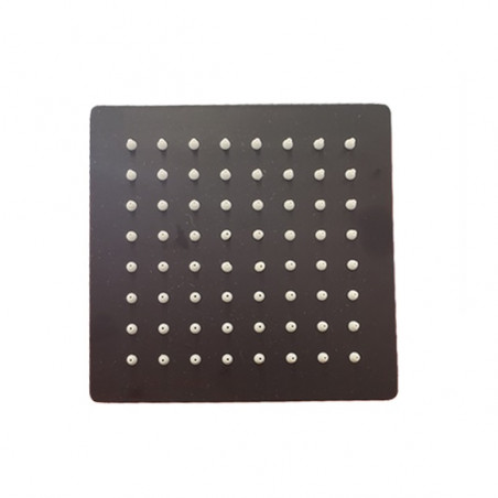 ducha cuadrada 6" negro Mozart