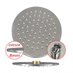 Ducha redonda 8" acero Mozart