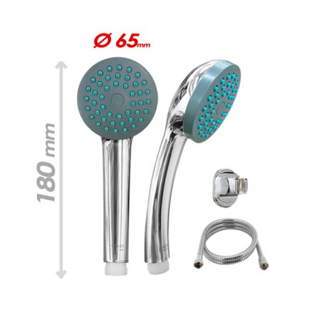 Duchador manual 6.5 cm con soporte y flexible Mozart