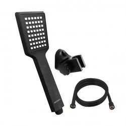 Duchador cuadrado negro con...