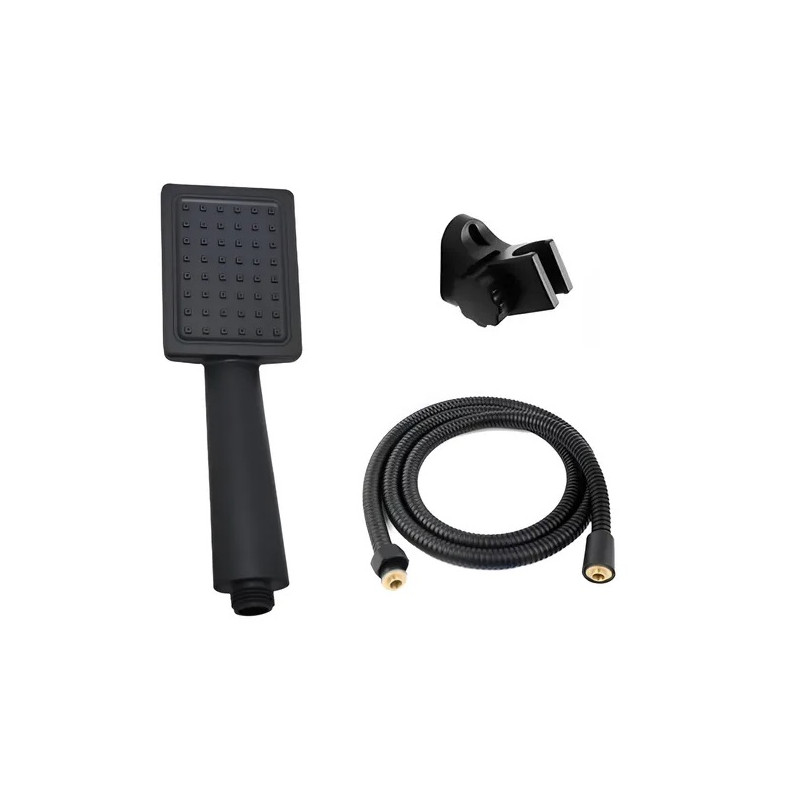 Duchador negro con soporte y flexible Mozart