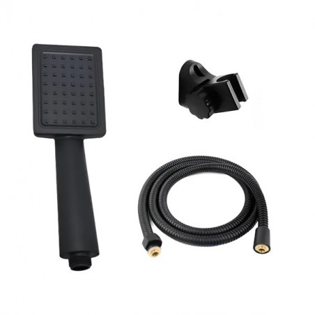 Duchador negro con soporte y flexible Mozart