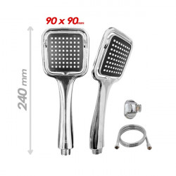 Duchador 9 cm cromo con...