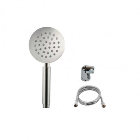 Duchador redondo acero con soporte y flexible Mozart