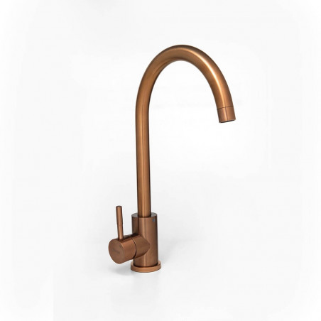 griferia monocomando cocina pico bar cobre praga Mozart