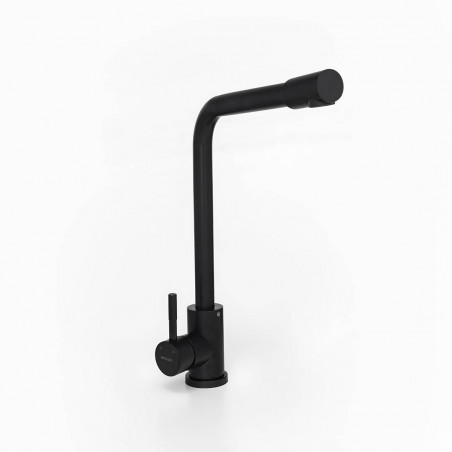 griferia monocomando cocina pico L tokio negro Mozart