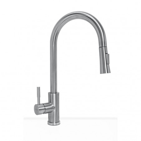 griferia monocomando extraible acero daytona Mozart