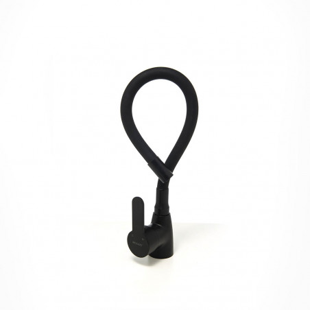 griferia monocomando flexible negro Miami Mozart