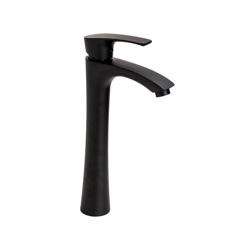 griferia monocomando lavatorio alto oslo negro Mozart