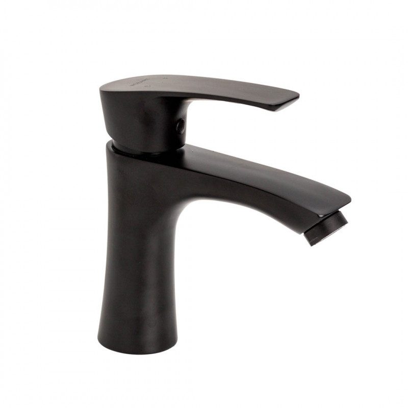 griferia monocomando lavatorio bajo oslo negro Mozart