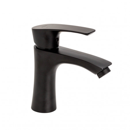 griferia monocomando lavatorio bajo oslo negro Mozart