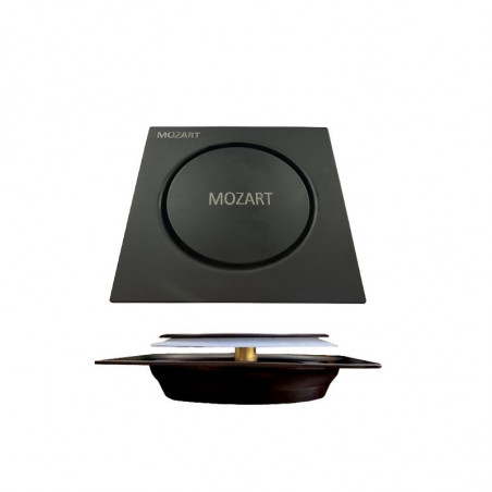 Rejilla press negra 12 x 12 cm Mozart