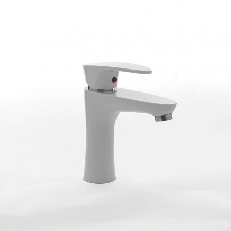 griferia monocomando lavatorio bajo doha blanco Mozart