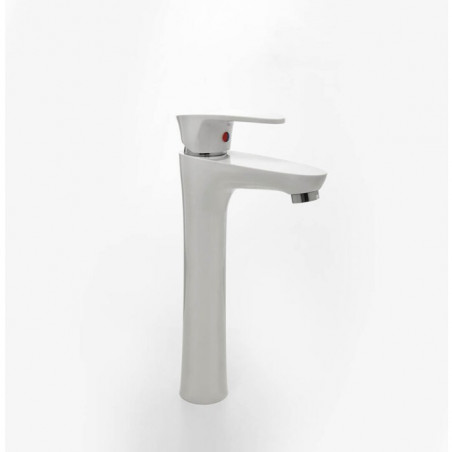 griferia monocomando lavatorio alto doha blanca Mozart