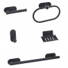 set 5 piezas accesorios para baño london negro Mozart