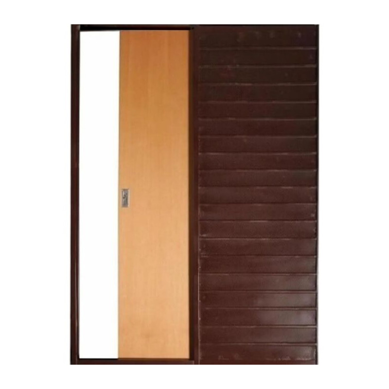 Puerta embutir Enchapada marco chapa 70/15 Oblak