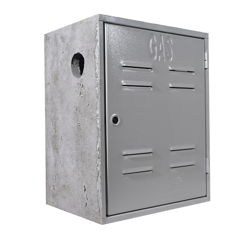 Nicho para gas cemento con puerta 50 x 40 x 30 cm