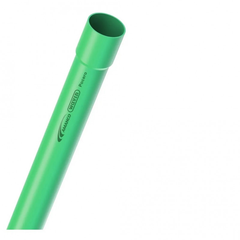 Caño pocero enchufable 115mm Amanco