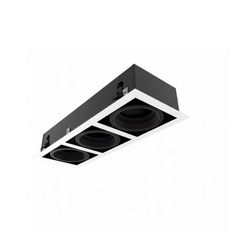Spot de embutir Queen 3 luces AR-111 lineal blanco