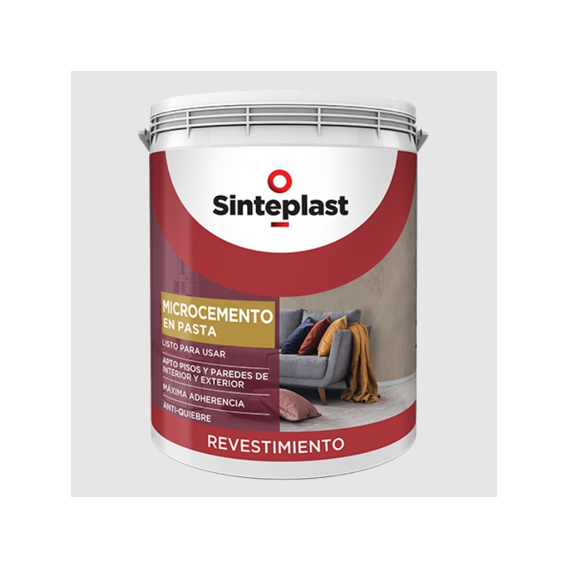Microcemento en pasta gris claro 20 kg Sinteplast