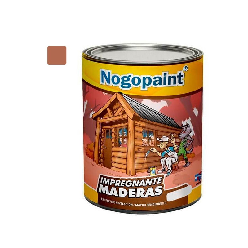 Impregnante para madera 4 lts cedro brillante Nogopaint