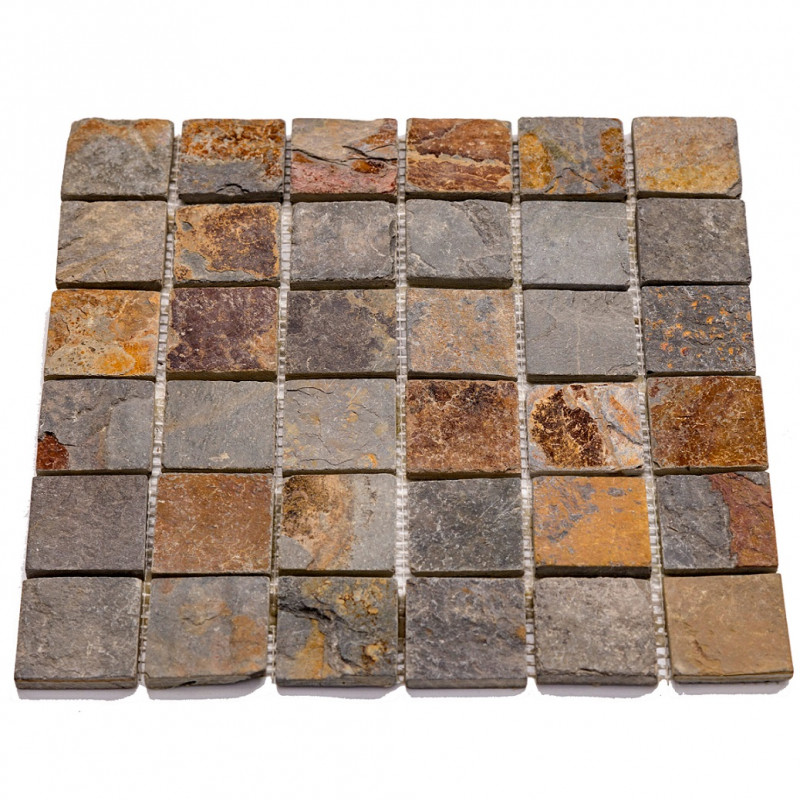 malla revestimiento Bamako 5 oxido 30 x 30cm Misiones