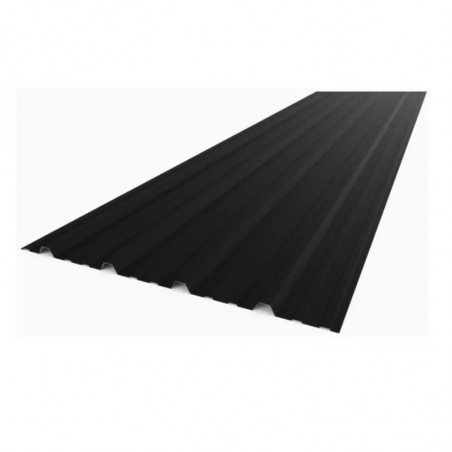 chapa T101 prepintada negra nro 25 3 mts