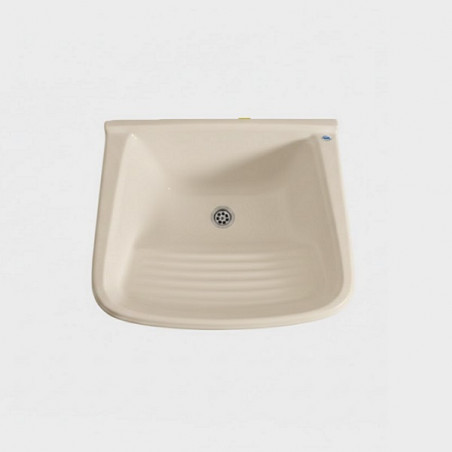 Pileta de lavadero MS 60 cm con fregadero beige