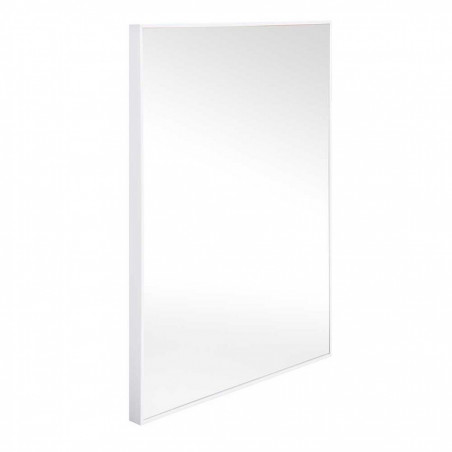Espejo marco aluminio blanco 50 x 60 cm Maja