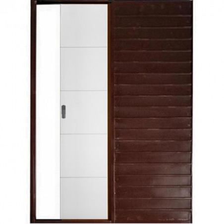 Puerta embutir Dommo Horizontal marco chapa 60/10 Oblak