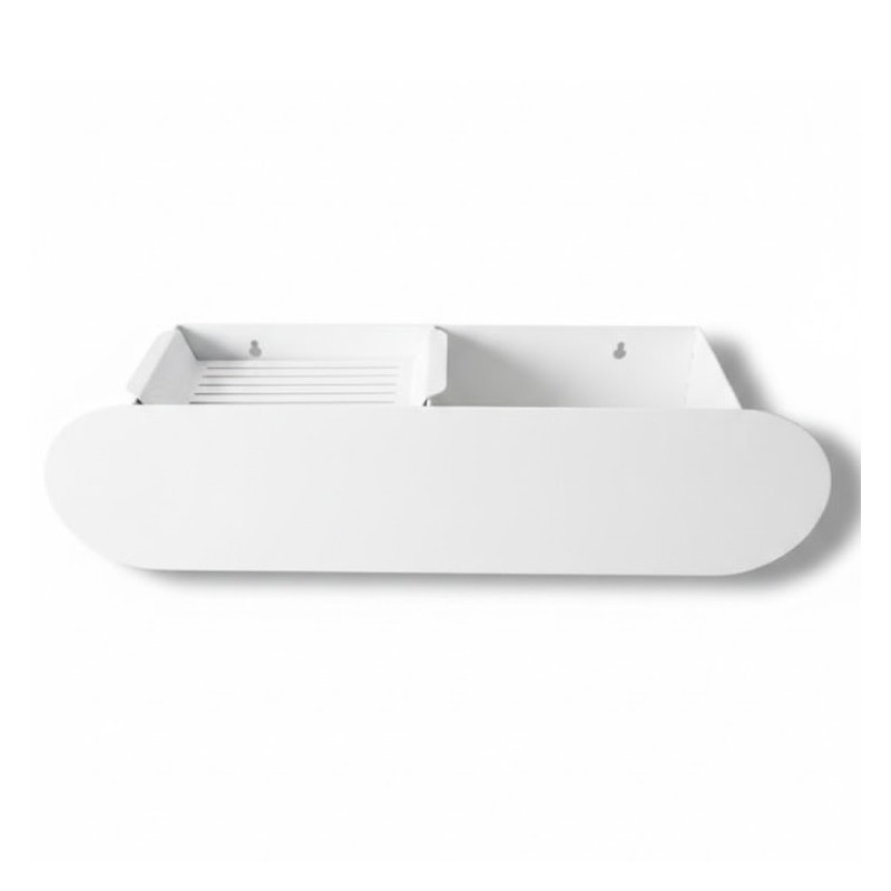 Estante para ducha rotondo blanco Indra