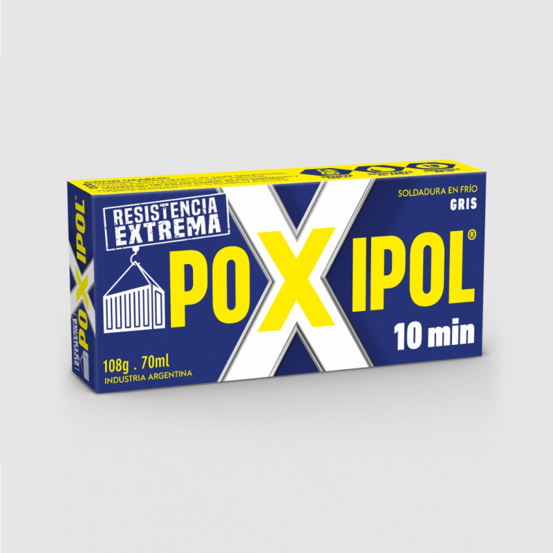soldadura plastica poxipol 10 minutos metalico 108 grs
