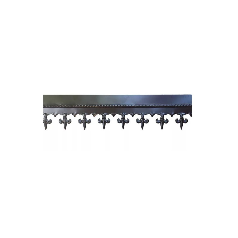 Cenefa decorativa prepintada negra flor de Lis 30 cm