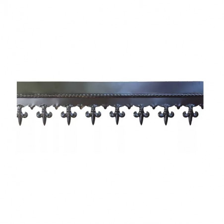 Cenefa decorativa prepintada negra flor de Lis 30 cm