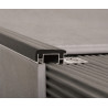 protector de escalon aluminio y PVC 10 x 30mm negro Atrim